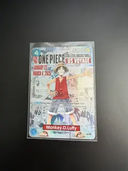 Monkey.D.Luffy (055) (College Basketball US Voyage) P-055 One Piece Promotion - Image 1