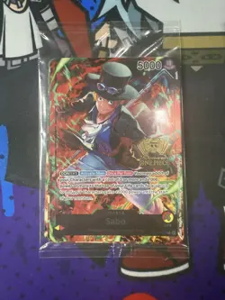 One Piece TCG 2nd Anniversary Winner Sabo, Luffy, Ace Sealed sealed new - Image 1