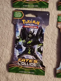 Pokemon XY Fates Collide Sealed Sleeved Booster Pack Art Set (All 4 Artworks) - Image 2