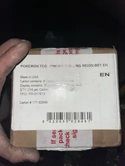 Pokemon TCG Sword & Shield Chilling Reign Booster Case 216 Cards English - Image 1
