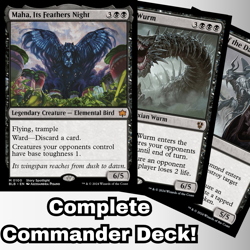 MTG Commander EDH Deck Maha, Its Feathers Night 100 Magic Cards Custom Deck - Image 1