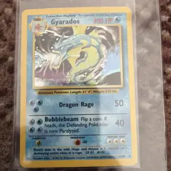Pokemon Gyarados TCG Holo Card Base Set, Unlimited Rare, 6/102 - Image 1