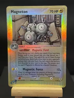 Pokemon Card Magneton 17/97 Reverse Holo Rare E Series EX Dragon Played - Image 1