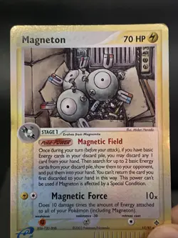 Pokemon Card Magneton 17/97 Reverse Holo Rare E Series EX Dragon Played - Image 3