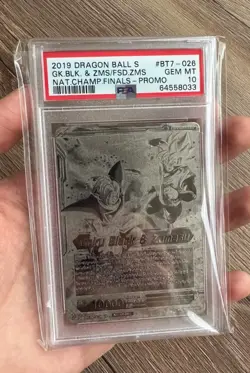 Dragon Ball Super Goku Black & Zamasu National Championship PSA 10 Metal Card - Image 1