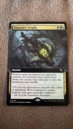 MTG x1 Assassin's Trophy (Extended Art) Murders at Karlov Manor Regular NM - Image 1