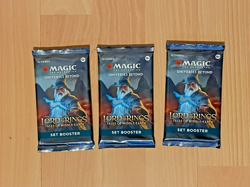 3 x SET Booster Pack ~ The Lord of the Rings ~ Magic MTG Sealed - Image 1