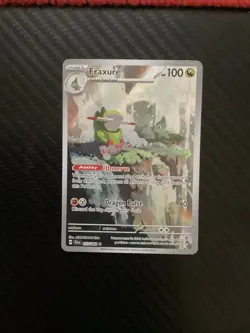 Pokemon TCG - SV Shrouded Fable - Fraxure 077/064 - Holo Illustration Rare - NM - Image 1