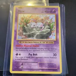 Pokemon XY Evolutions, Mew, Holo Rare, LP, Read Description - Image 1