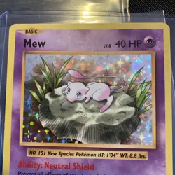 Pokemon XY Evolutions, Mew, Holo Rare, LP, Read Description - Image 2