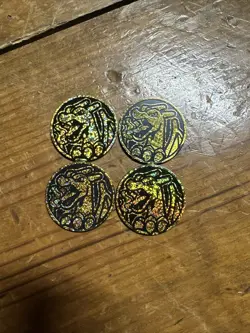 4 x Charizard Jumbo Holo Coin Pokemon Celebrations Special V Memories Sparkle - Image 1