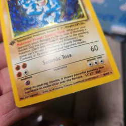 Pokemon TCG Machamp Base Set 8/102 Holo Unlimited Holo Rare HP - Image 3