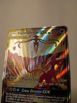 Pokemon Espeon & Deoxys GX TAG TEAM Holo Promo SM240 English TCG - Image 4