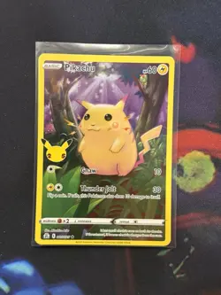 Pikachu 005/025 Full Art Pokemon Celebrations 25th Anniversary - Image 1