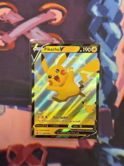 Pikachu V SWSH143 Pokemon Celebrations 25th Anniversary Black Star Promo - Image 1