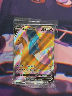 Charizard V Black Star Promo SWSH050 SEALED Sword & Shield Pokemon TCG - Image 1