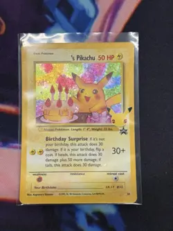 Birthday Pikachu Black Star Promo #24 Pokemon Celebrations 25th Anniversary - Image 1