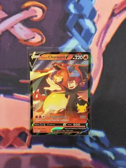 Lance’s Charizard V SWSH133 Pokemon Celebrations 25th Anniversary Black Star - Image 1