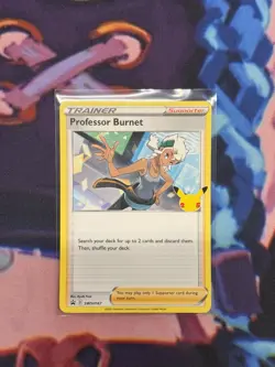 Professor Burnet SWSH167 Pokemon Celebrations 25th Anniversary Black Star Promo - Image 1