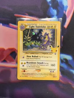 Light Toxtricity SWSH137 Pokemon Celebrations 25th Anniversary Black Star Promo - Image 1