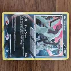 Pokemon TCG Arceus AR1 Holo Rare Arceus Set Basic 70 HP 2009 - Image 1