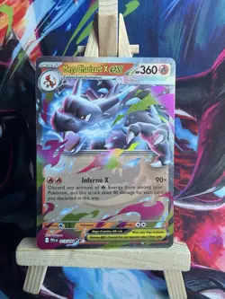 Mega Charizard x EX 013/094 Me02: Phantasmal Flames Holo Pokemon Card - Image 2