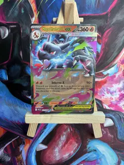 Mega Charizard x EX 013/094 Me02: Phantasmal Flames Holo Pokemon Card - Image 1