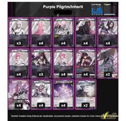 Union Arena Nikke: Goddess Of Victory - Purple Pilgrim-Inherit Deck - Image 1