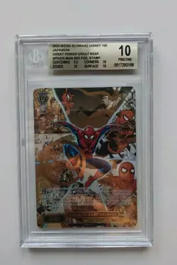 Weiss Schwarz Disney 100 Spider-Man DMV/S104-053SSP SSP BGS 10 Not PSA 10 - Image 1
