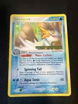 Pokemon TCG Swampert 11/106 EX Emerald Reverse Holo Stamped English - Image 1