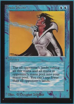 Drain Power Collectors' Edition NM Blue Rare MAGIC CARD (ID# 372455) ABUGames - Image 1