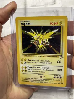 Zapdos - 20/130 - Pokemon Base Set 2 Holo Rare Card WOTC MP Vintage Pokemon Vtg - Image 1
