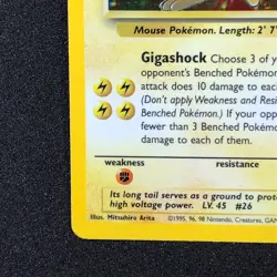 1999 Fossil: Raichu (14/62) Holo Vintage Pokemon Card - Image 5
