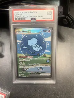 Pokemon Mew EX TCG Card 216/091 Paldean Fates PSA 9 - Image 1
