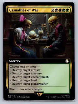 MTG Fallout Extended Art 476 Casualties of War Rare Sorcery - Image 1