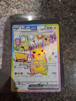 Pokemon Pikachu TCG Surging Sparks EX Full Art 219/191 Near Mint Condition - Image 1