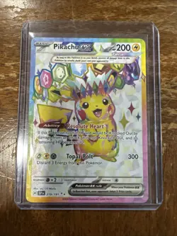 POKEMON, PIKACHU EX #219/191 (SURGING SPARK) NEAR MINT OR BETTER CONDITION - Image 1