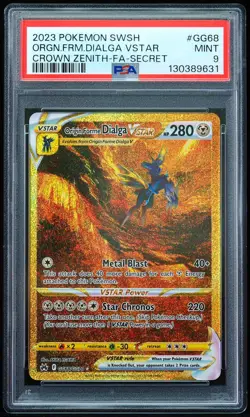 2023 Origin Form Dialga VSTAR #GG68 Crown Zenith PSA 9 Pokemon Card - Image 1
