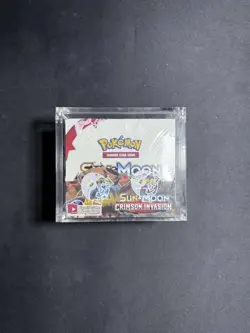 Pokemon Sun And Moon: Crimson Invasion Booster Box New Factory Sealed WITH CASE - Image 1