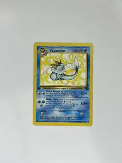 Pokemon TCG Vaporeon Jungle 28/64 Rare 1999 Wizards Base Set Non Holo - Image 1