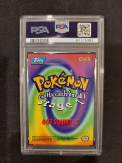 PSA 8 Squirtle Topps Pokemon Movie Edition - Image 2