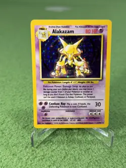 Pokemon Alakazam TCG 1/102 Base Set Holo Rare, evolution set - Image 1