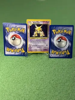 Pokemon Alakazam TCG 1/102 Base Set Holo Rare, evolution set - Image 4