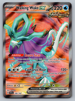 Walking Wake ex Pokemon Temporal Forces 189/162 Full Art Ultra Rare NM - Image 1