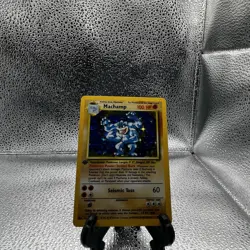 Pokemon TCG Machamp Base Set 8/102 Holo Unlimited Holo Rare HP - Image 1