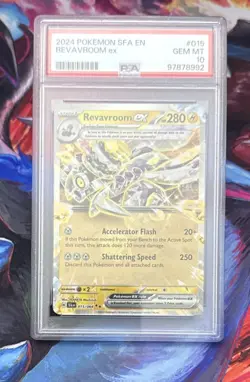2024 POKEMON SFA EN-SHROUDED FABLE #015 REVAVROOM EX PSA 10 - Image 1