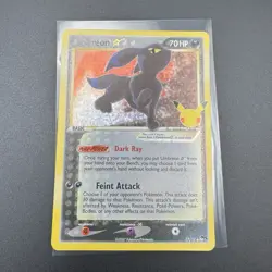 Umbreon Gold Star 17/17 Celebrations 25th Anniversary Holo Pokemon NM - Image 2
