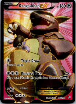 2014 Pokemon XY - Flashfire Full Art EX Kangaskhan 103/106 Near Mint - Image 1
