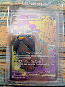 2025 Pokemon SV Destined Rivals DRI EN Arven's Mabosstiff ex #218/182 - Image 1