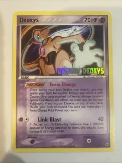 Deoxys 16/107 Destiny Deoxys Movie Promo (Stamped Holo Markings) Pokemon No play - Image 1